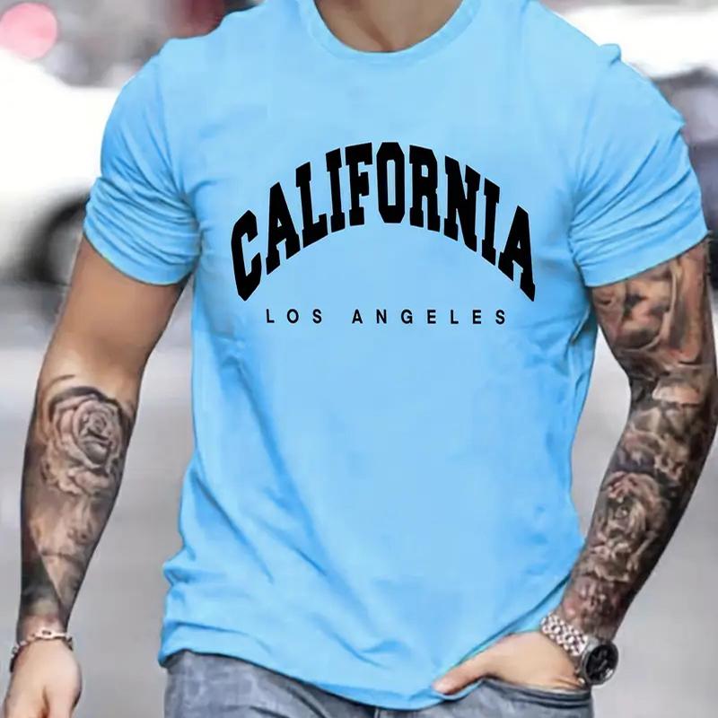 Nové letní pánské módní tričko s univerzálním potiskem a motivem osobnosti