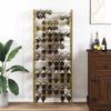 Vidaxl 96-Bottle Wine Rack, Gold, Metal