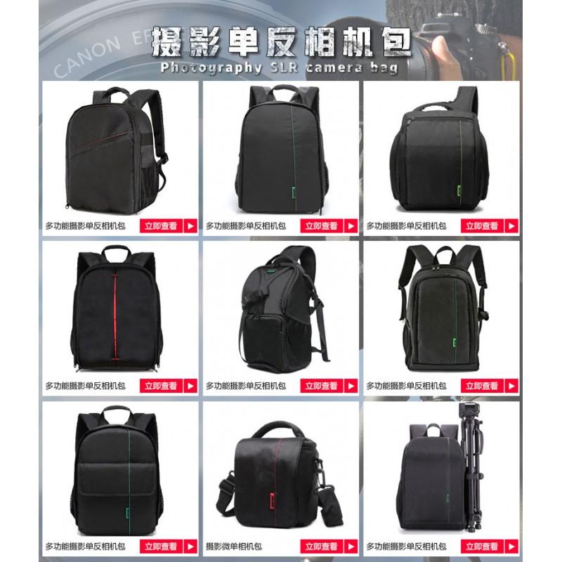 Compact Dual-Shoulder Camera Backpack DSLR Mirrorless Cameras - Waterproof Shockproof Lightweight Travel Bag
