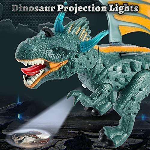 Jouet Dinosaure - BOROFONE - T-Rex - 52CM - Pulvérisation d'eau - Lumières et Sons