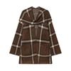 Retro Versatile Plaid Woolen Coat Women's Outerwear