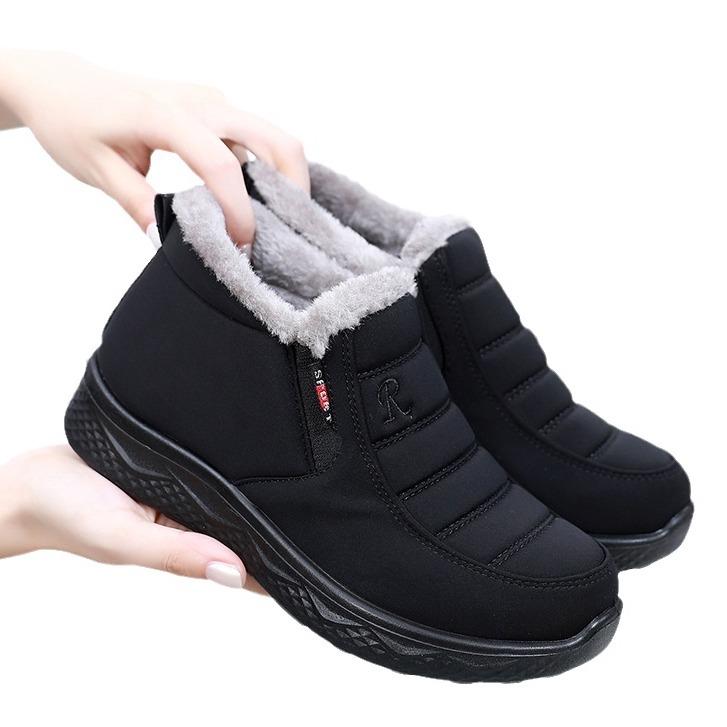 Winter neue alte Peking Stoffschuhe gefütterte und verdickte Baumwollschuhe, Herren- und Damen warme lässige Baumwollstiefel 2025 Unterstützung