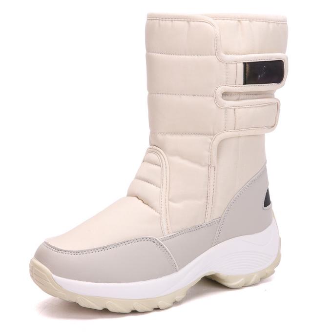 Plus Size Women's Winter Outdoor Fur Snow Boots - Sizes 41-42.