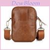 Men Leather Shoulder Bag With Waxed Cowhide For Casual Travel And Antimicrobial Protection