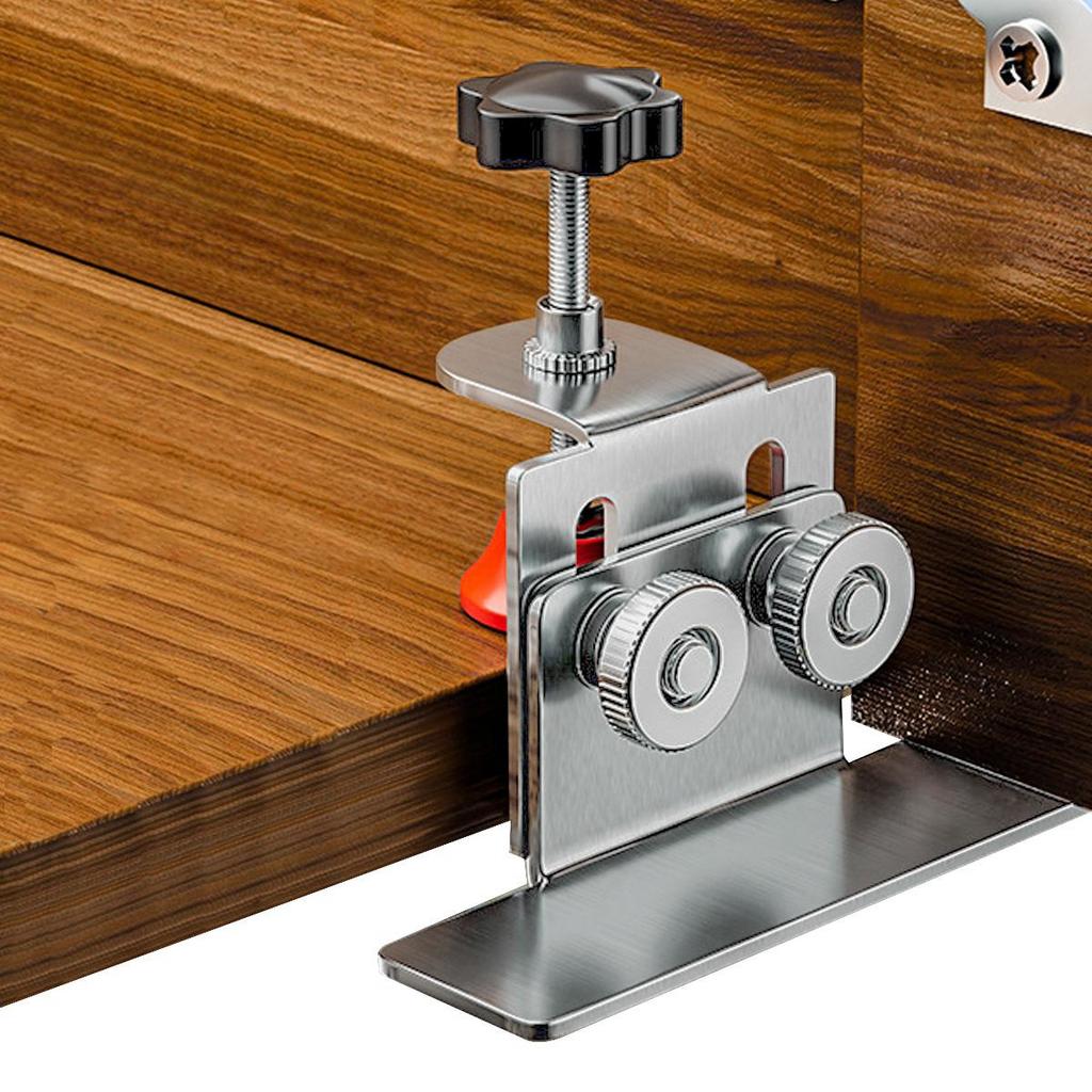 Cabinet Door Mounting Jig Cabinets Frame Clamp Household Hidden Door Stainless Steel Mounting Support Woodworking Tools