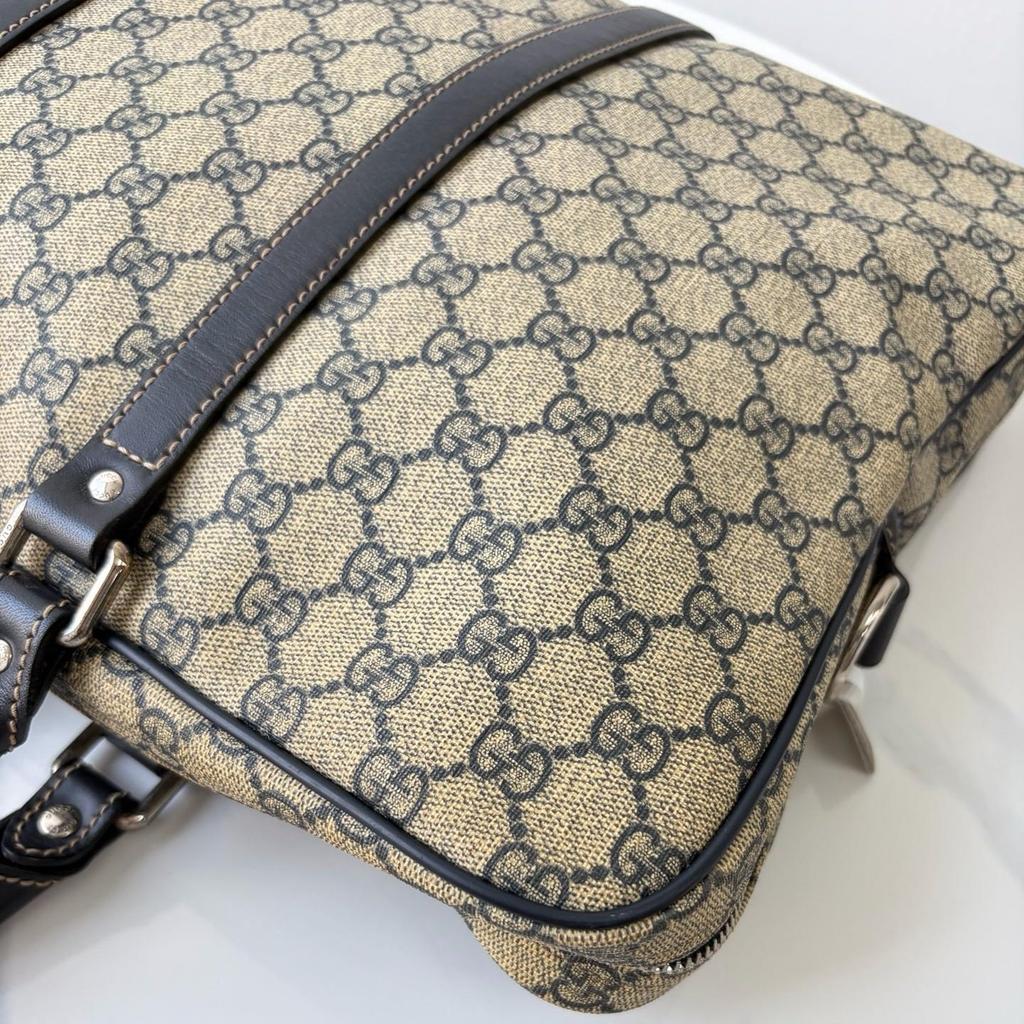 [Occasion] Sac cabas Joy en toile enduite monogramme couleur beige, bijouterie argentée - État moyen #XATX26