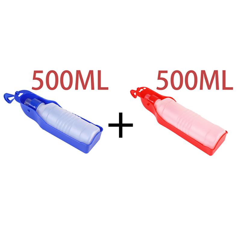 Dog Water Bottle Folding Drinker Plastic Portable Water Bottle Pets Outdoor Travel Drinking Water Feeder Bowl for Dogs