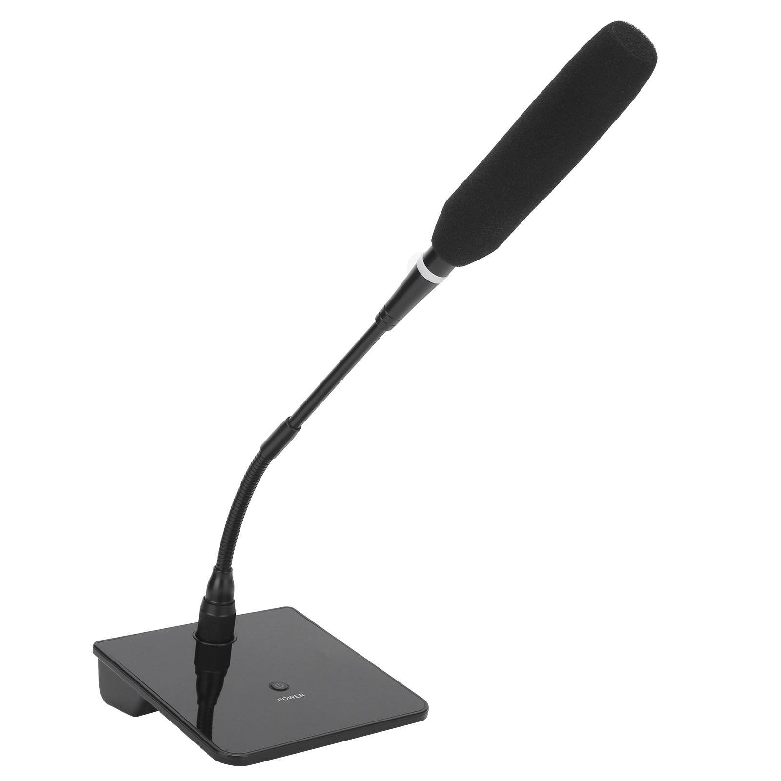 

Компьютерный USB-микрофон для встреч, игр, живого голоса, проводной микрофон с гусиной шеей, черный US Plug