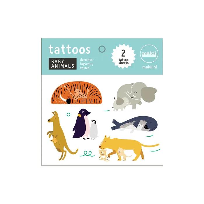

[Maki] Tattoo Sticker_ Baby Animals