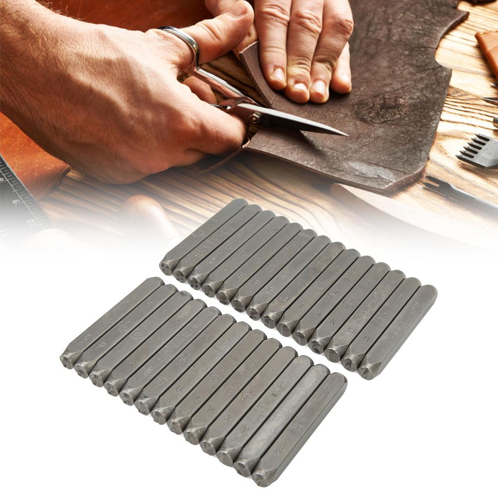 Letter Punch Set 27 Letters High Strength High Carbon Steel Metal Letter Stamp Set for Jewelry Artwork