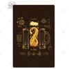 Putuo Decor Lustiges Bier Blechschild Plakette Metallschild Vintage Poster Wanddeko für Bar Pub Club Man Cave Retro Kunst Dekorativ