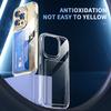 For iPhone 13 Pro Max Card Holder Clear Phone Case Anti-drop Corner TPU+Acrylic Cover