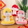 with Hand Snake Plush Doll Toy Stuffed Lucky Snake Plushies Doll  Company Annual Meeting