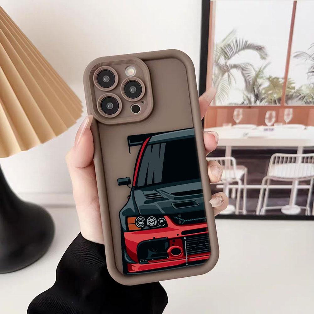 Carton Sports Car JDM Drift Phone Case For Samsung A13 A15 A16 A17 A22 A23 A25 A32 A33 A35 A51 A52 A53 A54 A55 A71 A72 Cover