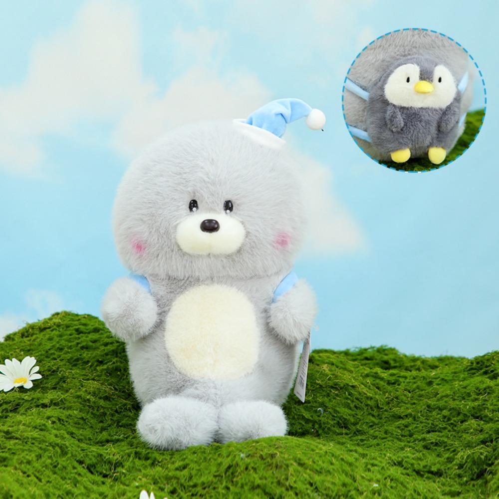 

Soft Starfish Sea Lion Plush Toys Penguin Backpack Starfish Seal Stuffed Animal Children Girl 22CM-Style A