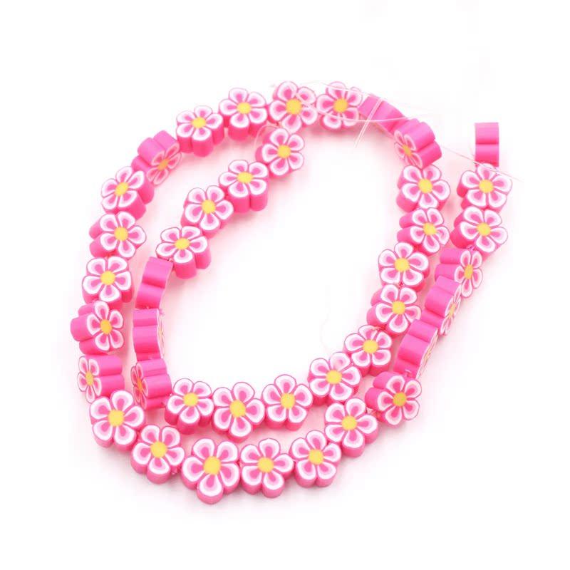 Soft Pottery Beads Beaded Handmade Materials Diy Jewelry Accessories Mobile Phone Chain Bead Separation Mixed Color Soft Pottery Loose Beads