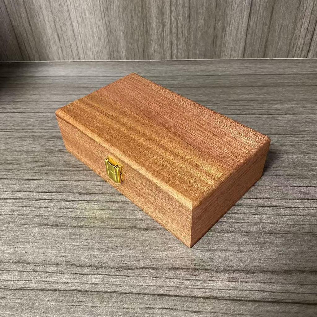 Black Walnut Flip-Top Light Luxury Storage Box for Jewelry, Antiques, or Stationery