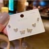 S925 Silver Asymmetric Swan & Snowflake Cat's Eye Earrings for Women