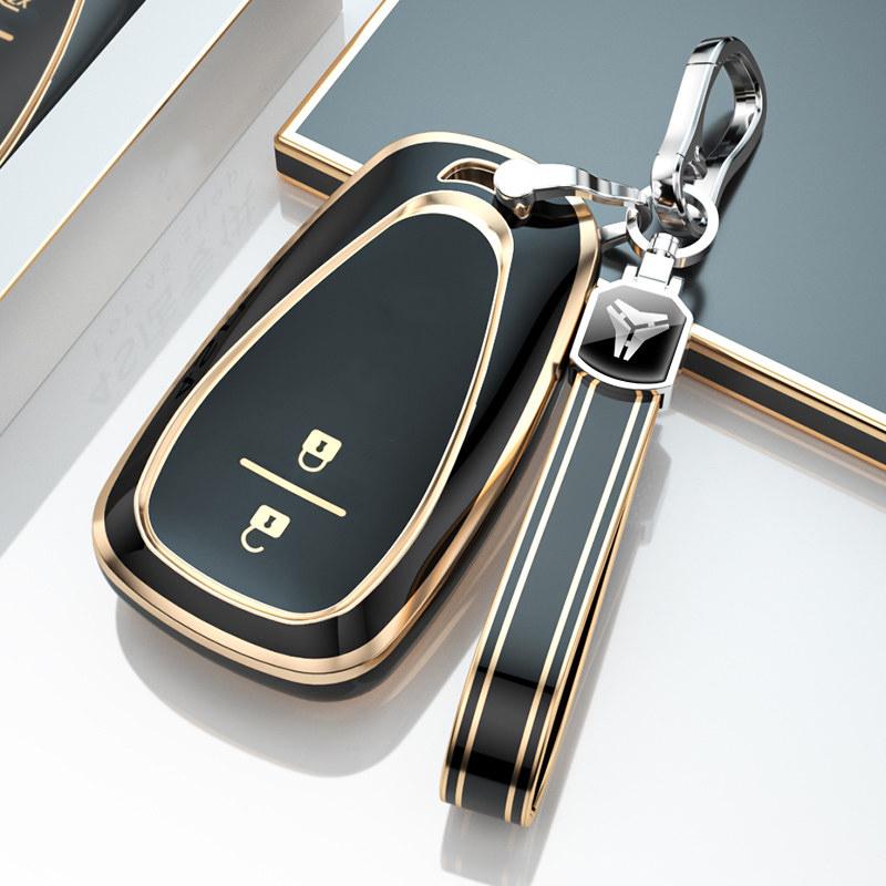 2/3/4 Buttons Tpu Car Key Case For Chevrolet Chevy Malibu Camaro Cruze Traverse Sonic Volt Bolt Equinox Key Cover Fob Keychain