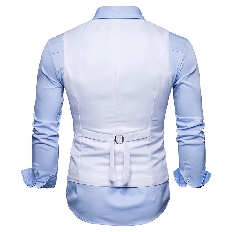 2021 Men's Double-Breasted Formal Vest Waistcoat