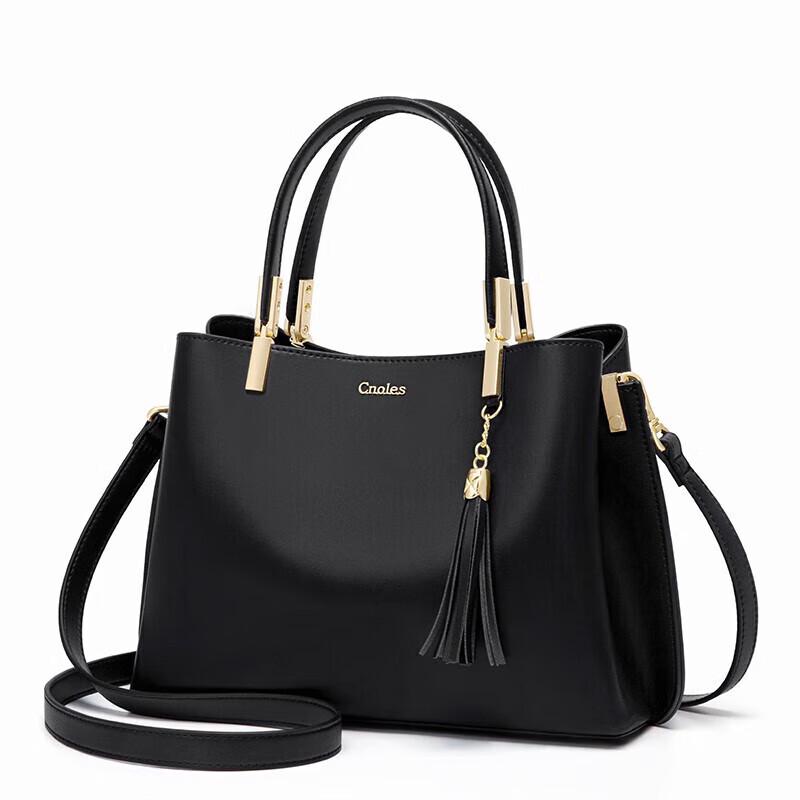 Cnoles Women's Genuine Leather Large Tote Shoulder Bag