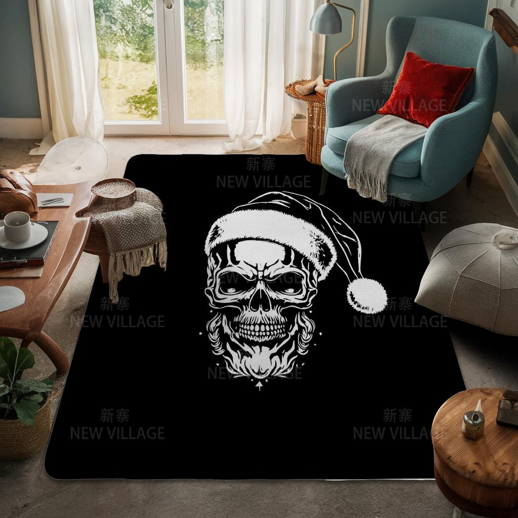 House Entrance Carpet Home Door Mat Living Room Bath Foot Bathroom Non-slip Water Absorption Rugs Bath Merry Christmas Winter