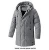 Herren Übergröße Mittellange Kapuzen-Winterjacke - Warmer Baumwollmantel