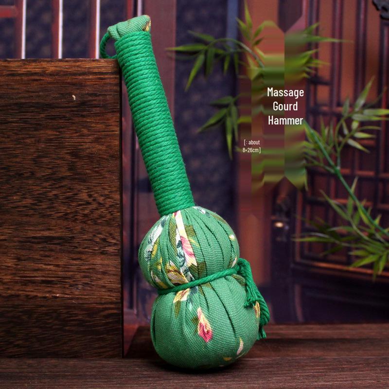 Red Hawthorn Rock Candy Mugwort Massage Hammer for Shoulder & Back