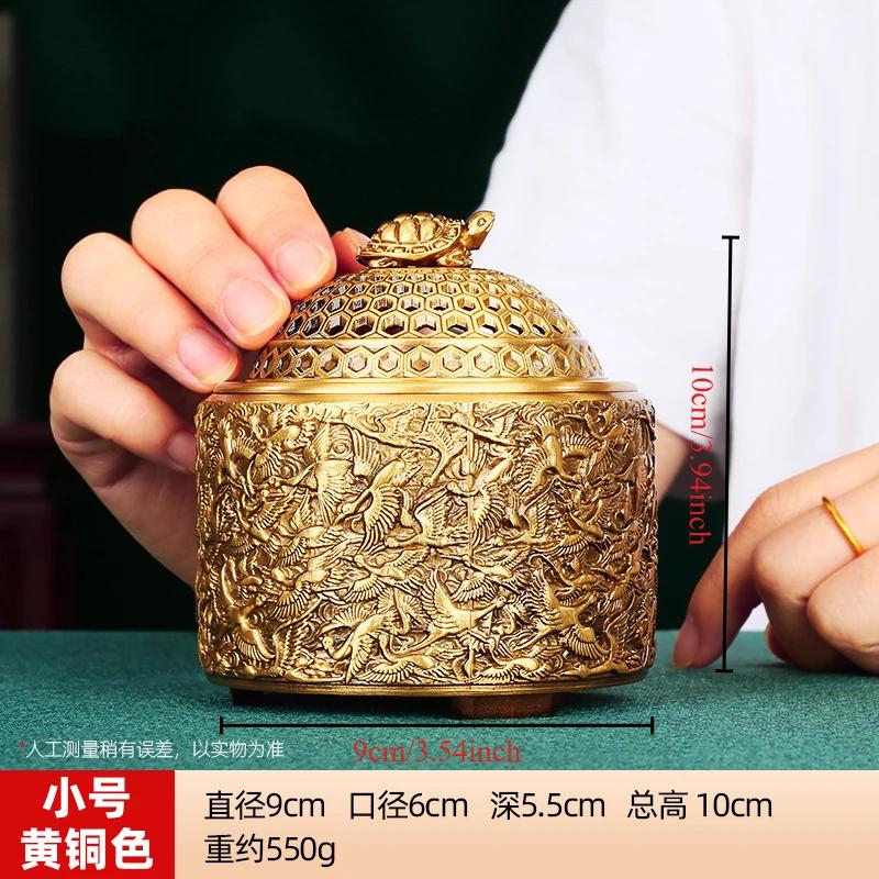 

Brass thousand crane incense burner Home office desktop brass incense burner arts and crafts decoration