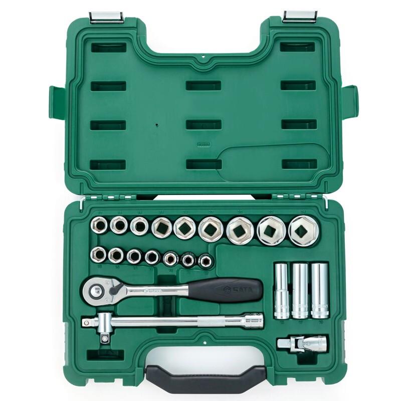 SATA 09005 23-Piece Auto & Machine Repair Socket Tool Set