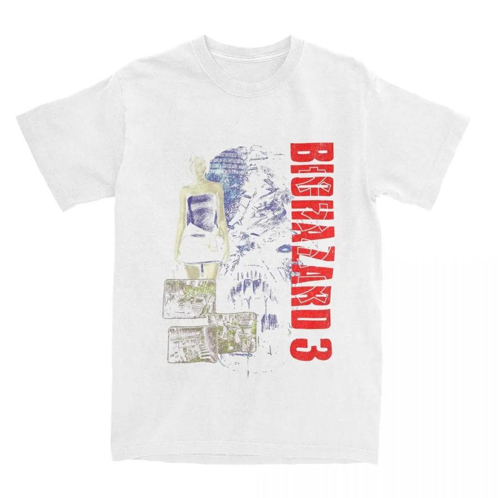 2025 Evil Resident Evils BIOHAZARD 3 T-krekli Vīriešu Sieviešu Oriģināli Kokvilnas T-krekli O veida kakla izgriezums Īsām piedurknēm T-krekls Dāvanu Apģērbs