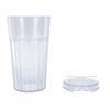 Toddler Training Cup 360 degrees  Slow Flowing Control Baby Open Mouth Transition Cup Transparent