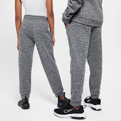 Teenagers Nike Knitted Sweatpants Fleece Lined Minimalist Style Therma
