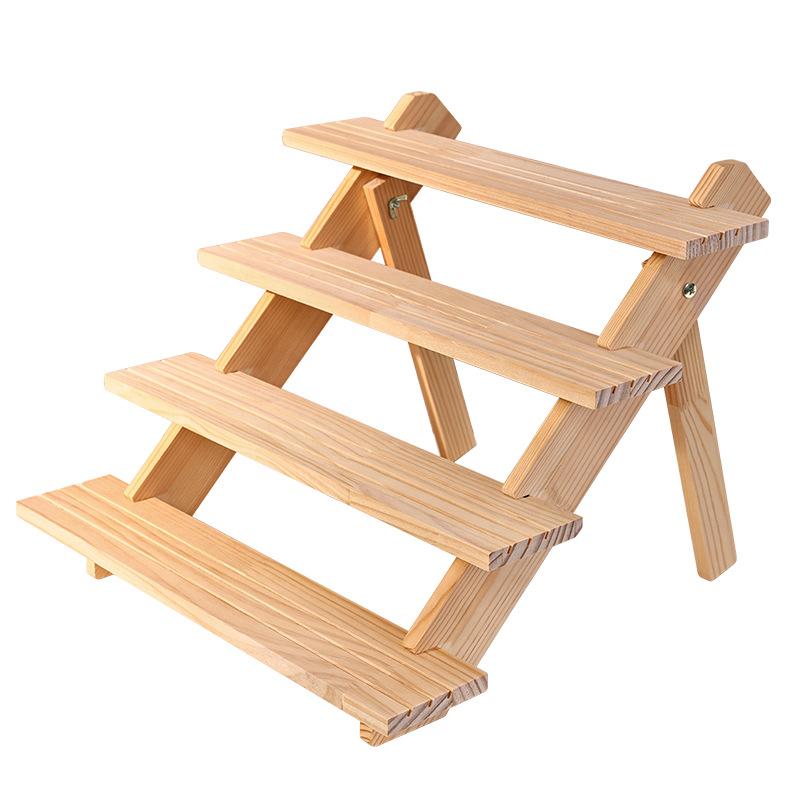 Solid Wood Jewelry Display Stand Stepped Display Stand Card Storage Stand Display Jewelry Small Statues Small Doll Display Stand
