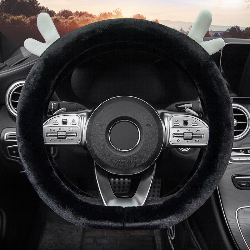 Cute Plush Steering Wheel Cover for All Seasons - Fits Mercedes Benz