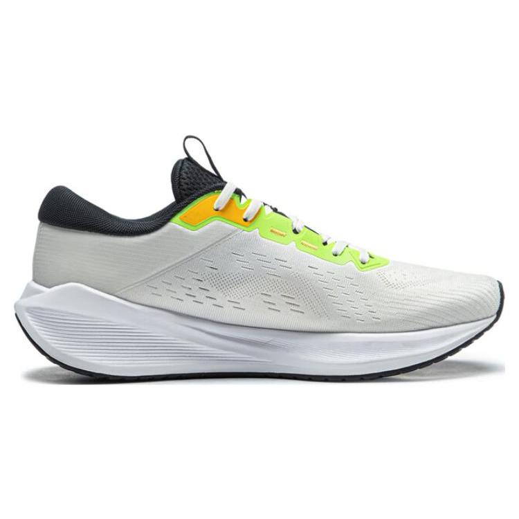 Li Ning MINE V2 Cushioning Slip Resistant Abrasion Resistant Low top Casual Running Shoes Men's White Yellow ARST053-10