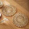 Woven Casserole Mat, Corn Husk Straw Placemat, Thermal Insulation Table Mat, Thermal Insulation Mat, Coaster, Corn Husk Thermal Insulation Mat.