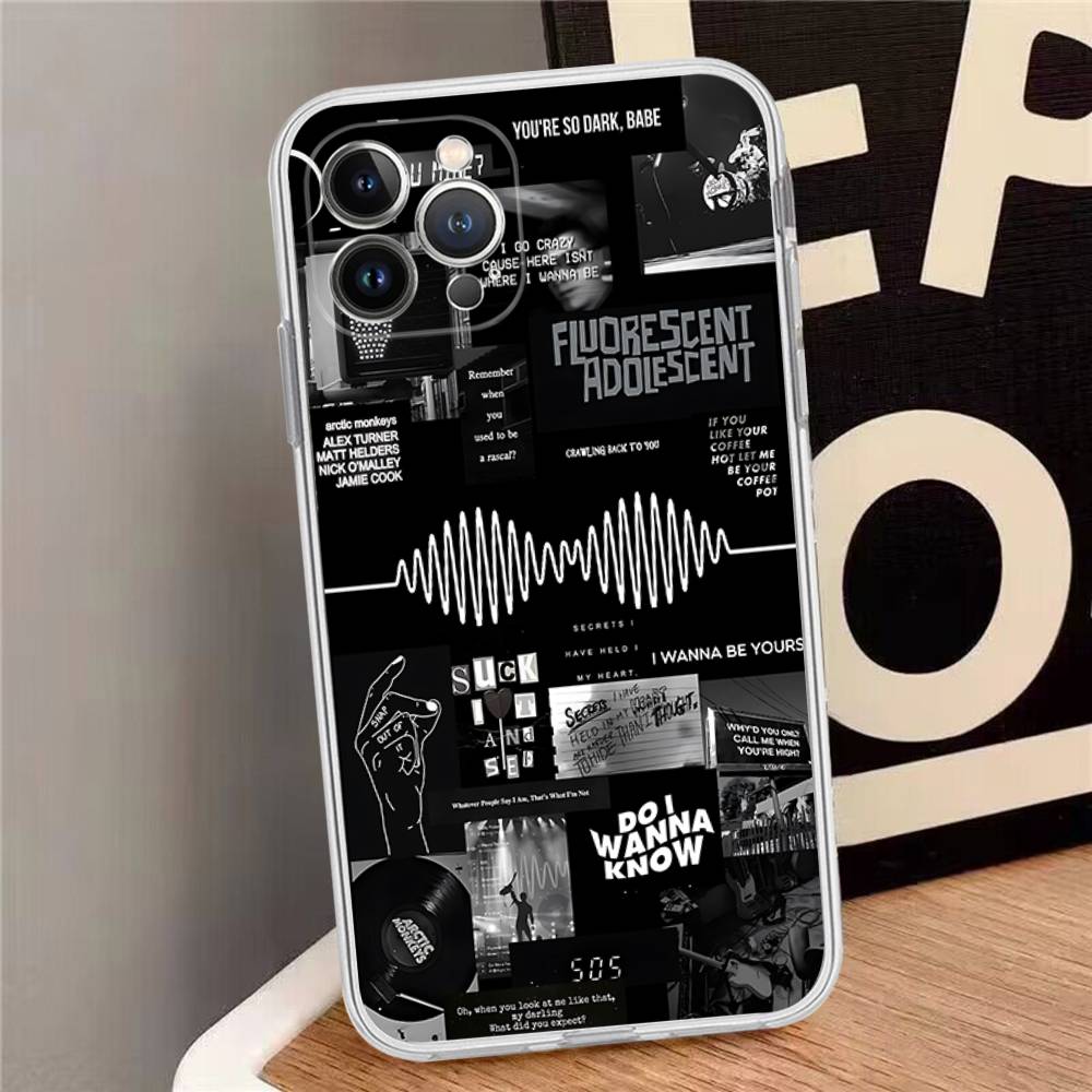 

A-Arctic Band M-Monkeys Phone Case For IPhone 16 15 14 11 12 13 Mini Pro XS Max Cover 6 7 8 Plus X Funda Shell iPhone 13