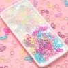 100-200Pcs Candy Color Acrylic Beads Charm Round Bow Mixed Color Small Pearl Beads DIY Crafts Nail Art Hairpins Jewelry Ornament