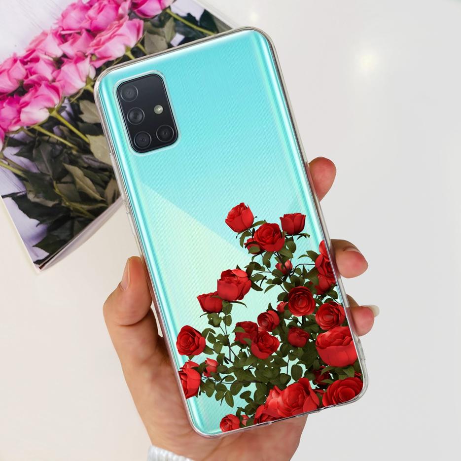 Custodia per Samsung Galaxy A31 A41 A51 A71 Custodia Dipinta Moda Carina Custodia Morbida in TPU per Samsung A31 A41 Galaxy A51 A71 Bumper