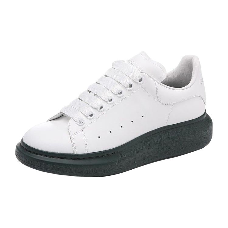 New Alexander McQueen Oversized Sneaker White Green Sole 553680WHTQ49448