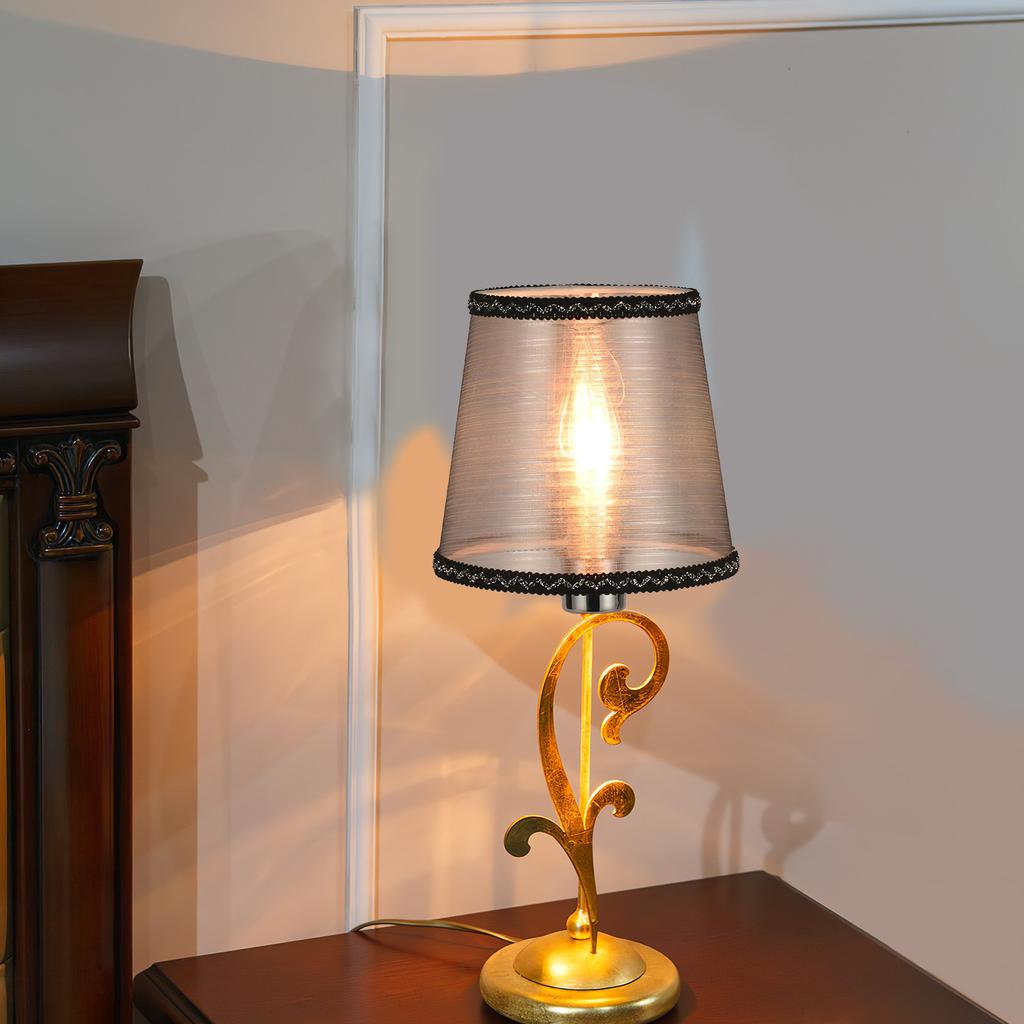 Hanging Lamp Cover Fabric Metal Sturdy Light Shade for Any Lamp Base Prevent Dazzling Warm Mood Bedroom Living Room