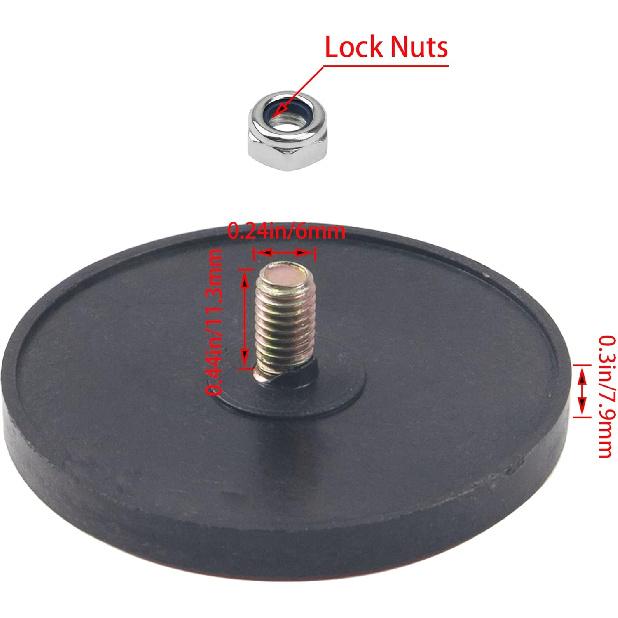 4Pcs Red Plastic Reflective Warning Round Reflector for Motorcycle Bike