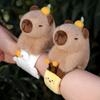 Capybara with Tangerine Plush Bracelet Fun Accessory for Children Kids Bracelet Cartoon Wristband Photo Props