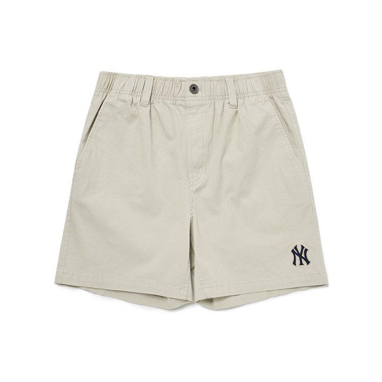 MLB Base Logo Casual Shorts Unisex Beige Moderate 3ASMB0123-50BGL