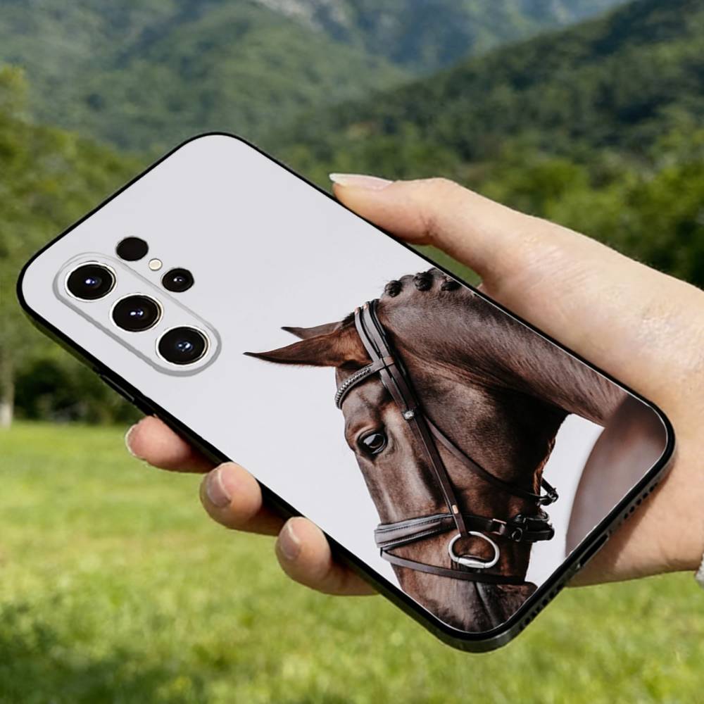 

Beautiful Elegant Brown Horses Phone Case For Samsung GalaxyA56,36,26,16,76,55,35,25,15,54,34,24,14 Ultra Protective Phone Shell 21 Samsung A72