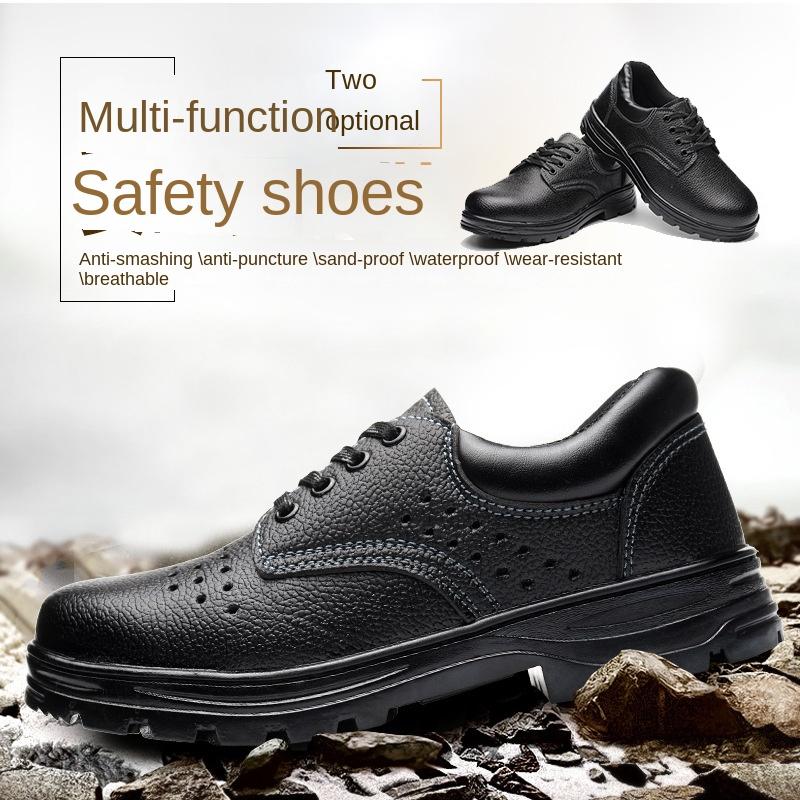 Arbeidssko, Knusesikre og Stikksikre Arbeidssko, Lav ankel, Pustende Vernesko, Sommersikkerhetssko for Menn
