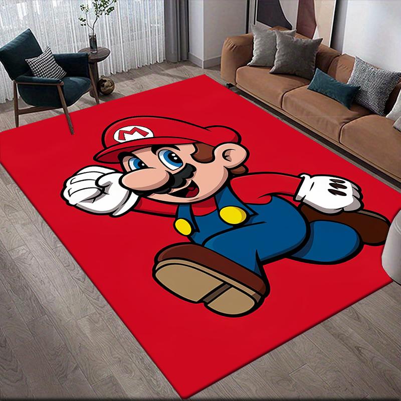 Mario Classic Pose Area Rug, Mario Fan Cozy Carpet, Great Gift.chl