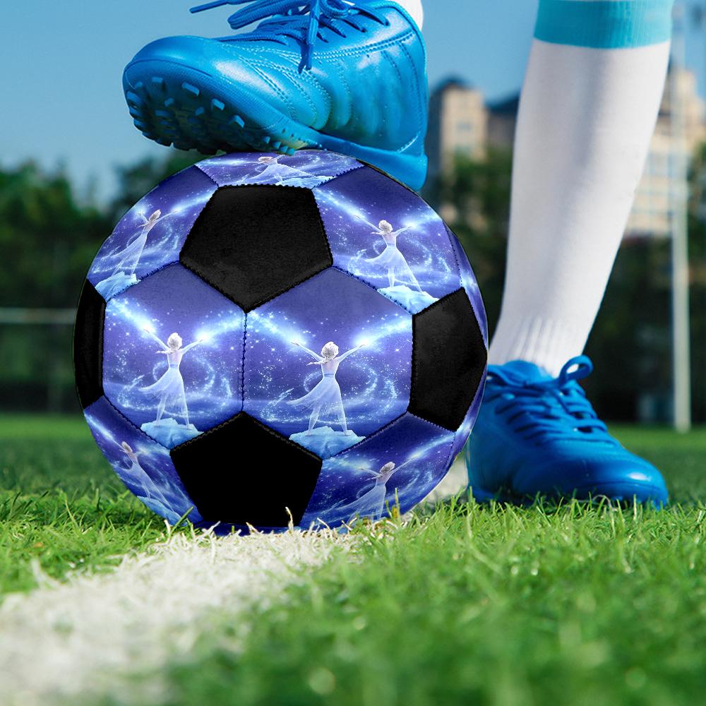 Elsa Theme Size 5 Soccer Ball, Suitable for Both Indoor and Outdoor Matches, a Gift Suitable for Everyone.