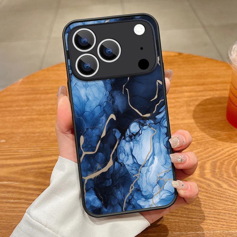 Colorful Marble Case For iPhone 17 Pro Max Case iPhone 16 15 14 13 Pro Max 17E Magnetic For Magsafe Thin Ring Hybrid TPU+PC Matte Cover